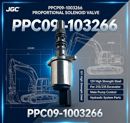 PPCP09-1003266 12V hochfeste Stahlproportional-Solenoidventil für die Hauptpumpe des Baggers 215/235