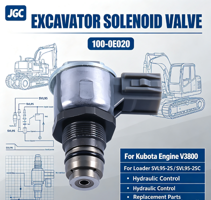 100-0E020 Baggerteile Magnetventil für Kubota Motor V3800 Lader SVL95-2S SVL95-2SC