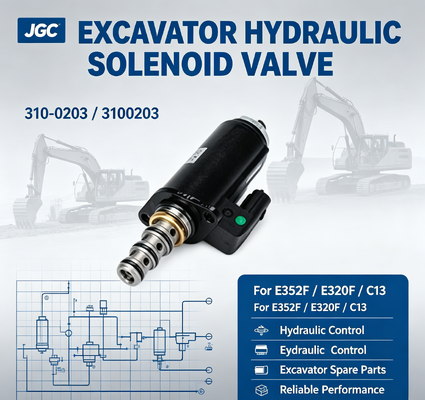 310-0203 3100203 EXKAVATOR SOLENOID VALVEL für E352F E320F C13 Hydraulische SOLENOID VALVEL