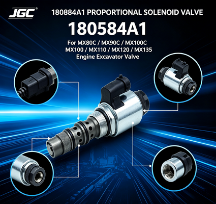 180584A1 Proportional-Magnetventil für MX80C MX90C MX100C MX100 MX110 MX120 MX135 Motorbagger Ventil Ersatzteile