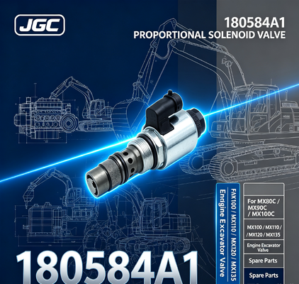 180584A1 Proportional-Magnetventil für MX80C MX90C MX100C MX100 MX110 MX120 MX135 Motorbagger Ventil Ersatzteile