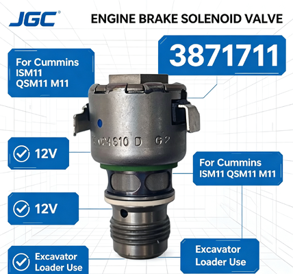 3871711 Für Original ISM11 QSM11 M11 Dieselmotorbremse 12V Magnetventil für Baggerlader
