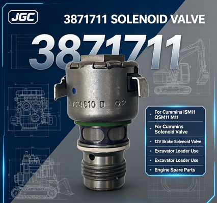 3871711 Für Original ISM11 QSM11 M11 Dieselmotorbremse 12V Magnetventil für Baggerlader
