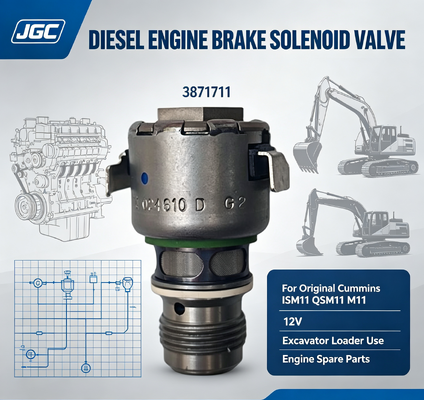 3871711 Für Original ISM11 QSM11 M11 Dieselmotorbremse 12V Magnetventil für Baggerlader