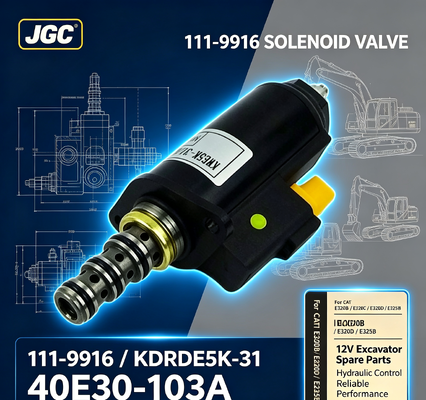 111-9916 12V Bagger-Gruppen-Magnetventil Teilenummer KDRDE5K-31 40E30-103A für CAT E320b E320c E320d E325b