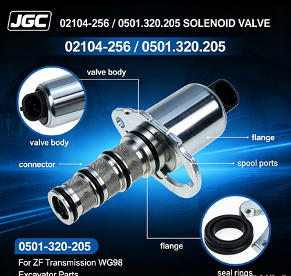 02104-256 0501-320-205   Baggerteile Magnetventil für ZF-Getriebe WG98