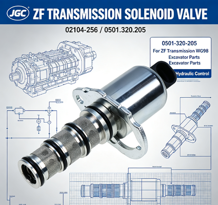 02104-256 0501-320-205   Baggerteile Magnetventil für ZF-Getriebe WG98