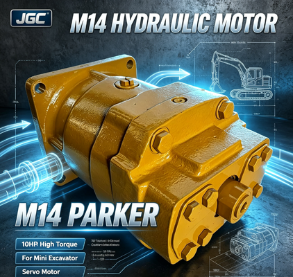 M14 Parker Servomotor 10 PS Hochdrehmoment hydraulischer Motor für Minibagger