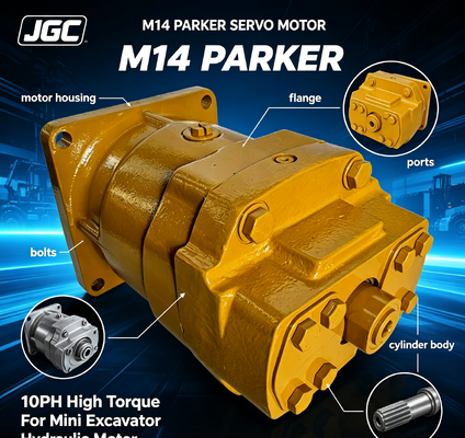 M14 Parker Servomotor 10 PS Hochdrehmoment hydraulischer Motor für Minibagger