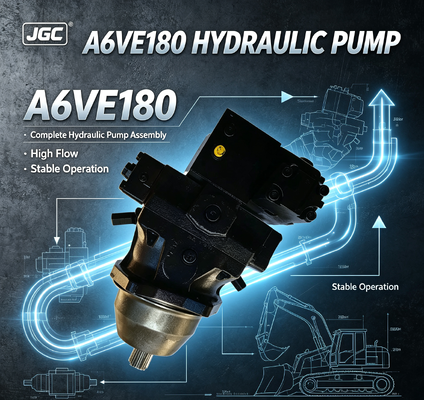 A6VE180 Komplette Hydraulikpumpenbaugruppe Hoher Durchfluss Stabiler Betrieb