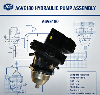A6VE180 Komplette Hydraulikpumpenbaugruppe Hoher Durchfluss Stabiler Betrieb