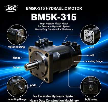 BM5K-315 Hydraulischer Motor Hochdruckkolbenmotor für Bagger Hydraulisches System Schwere Baumaschinen