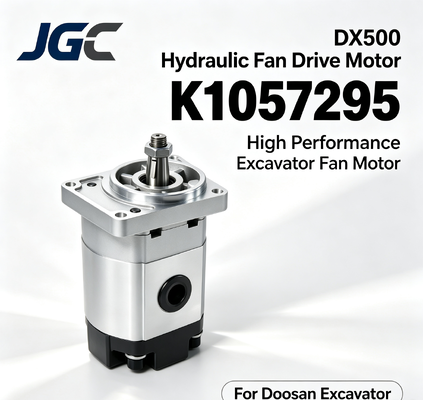 K1057295 DX500 Hydraulischer Ventilator Antriebsmotor, Hochleistungsbaggerventilator Hydraulischer Motor für Doosan Bagger